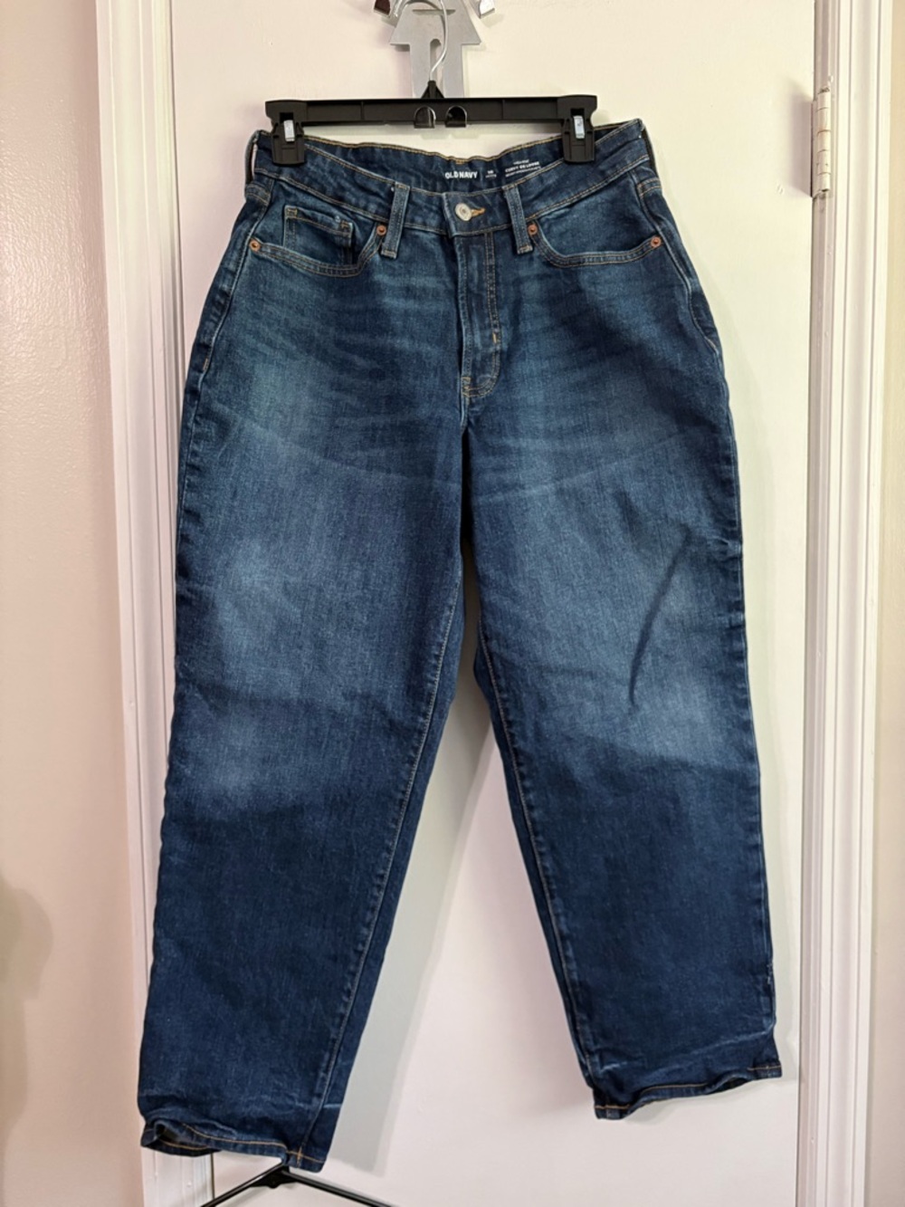 Old Navy Curvy High-Waisted OG Loose Jeans 10 petite